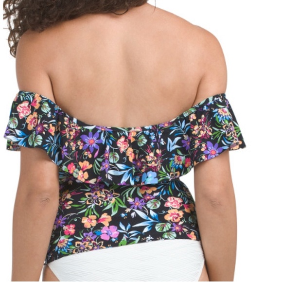 Profile by Gottex Flora Off The Shoulder Tankini Size 10 - Picture 2 of 6